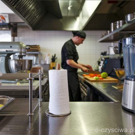 czyściwo włókninowe zamiast ręczników papierowych w gastronomii Sonex Hexagon