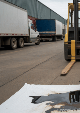 mata olejowa do zbierania wycieków na zewnątrz