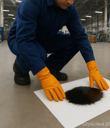 mata sorpcyjna do olejów, smarów i substancji ropopochodnych